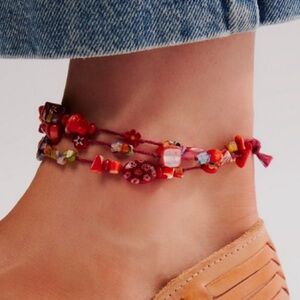 nwt ariana ost marathon anklet red